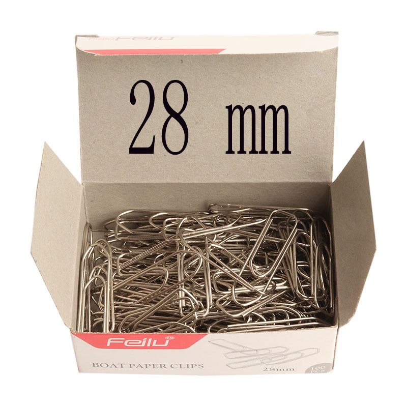 [factory direct sales] metal cartoon paper clip nickel plated paper clip 28mm spot supply