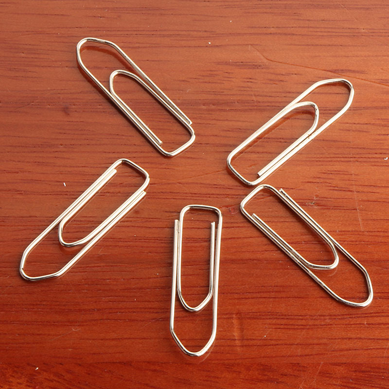[factory direct sales] metal cartoon paper clip nickel plated paper clip 28mm spot supply