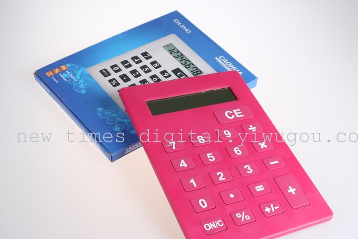 Factory direct CH-5142 CAOHUA A4 flat panel desktop calculator