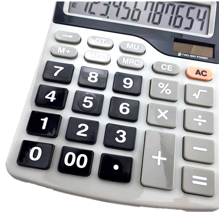 High-End Calculator CT-858-12-Bit Duplicate Supply Solar Belt Battery Calculator