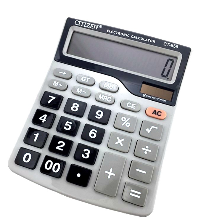 High-End Calculator CT-858-12-Bit Duplicate Supply Solar Belt Battery Calculator