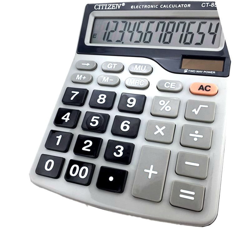 High-End Calculator CT-858-12-Bit Duplicate Supply Solar Belt Battery Calculator