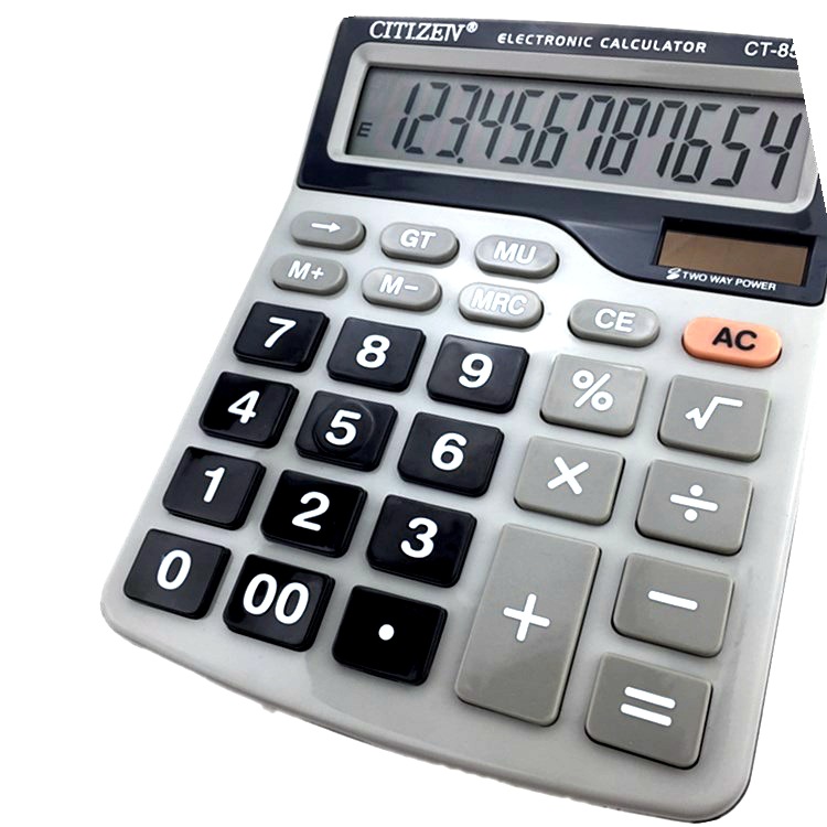 High-End Calculator CT-858-12-Bit Duplicate Supply Solar Belt Battery Calculator