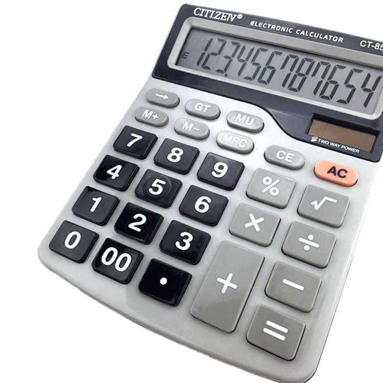 High-End Calculator CT-858-12-Bit Duplicate Supply Solar Belt Battery Calculator