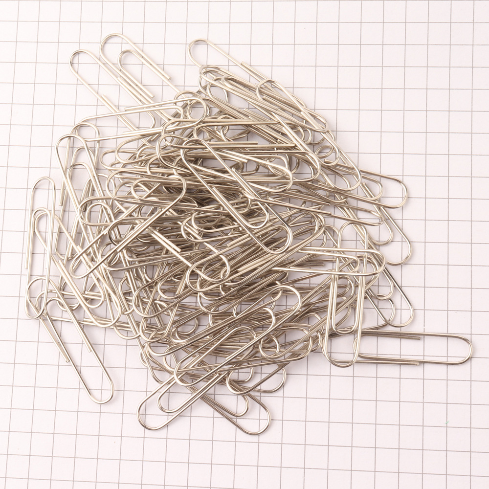 Multi-specification metal paper clip round head paper clip 28mm yiwu spot Multi-specification metal paper clip round head paper clip 28mm yiwu spot