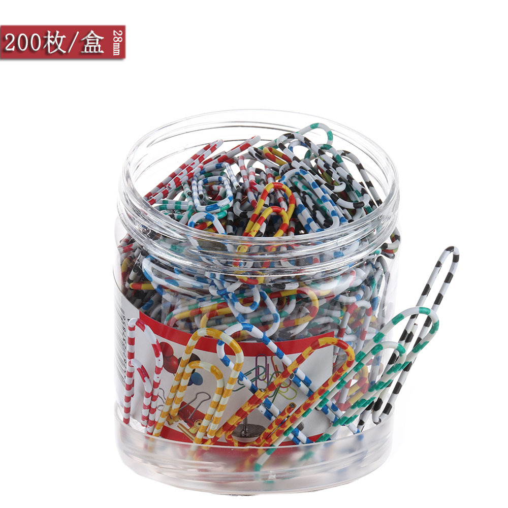 Yiwu spot color paper clip cross-border for nickel - plated silver zebra paper clip 28mm200