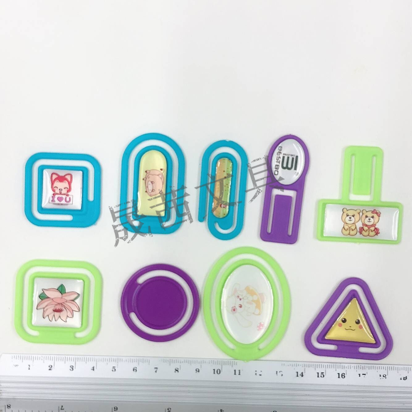 Plastic paper clip special paper clip advertising plastic film trademark lamination stick drill plastic paper clip