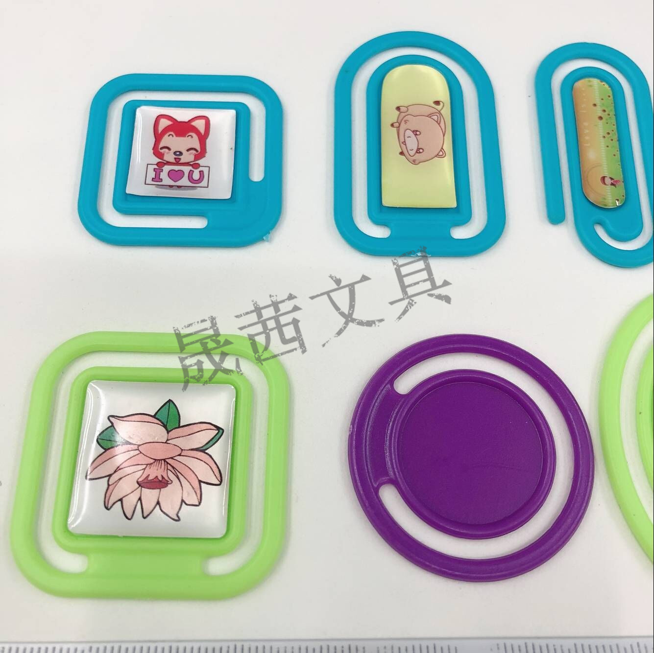Plastic paper clip special paper clip advertising plastic film trademark lamination stick drill plastic paper clip