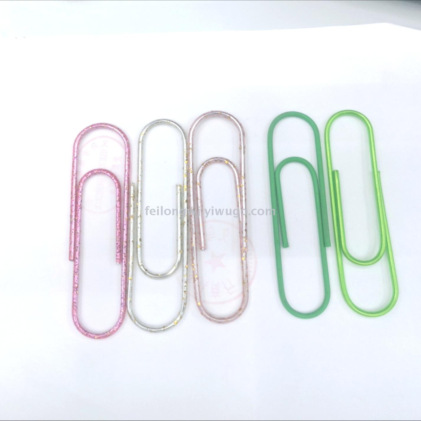 Creative sequin paper clip colorful paper clip colorful rose gold 28MM/33MM/50MM/78MM desk storage