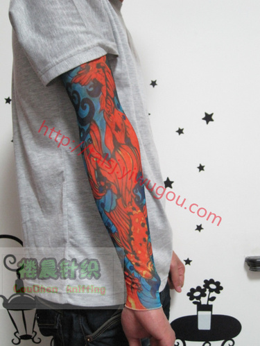 Red Carp koi carp pattern cuff carp/Koi designs tattoo sleeve locomotive tattoo sleeve