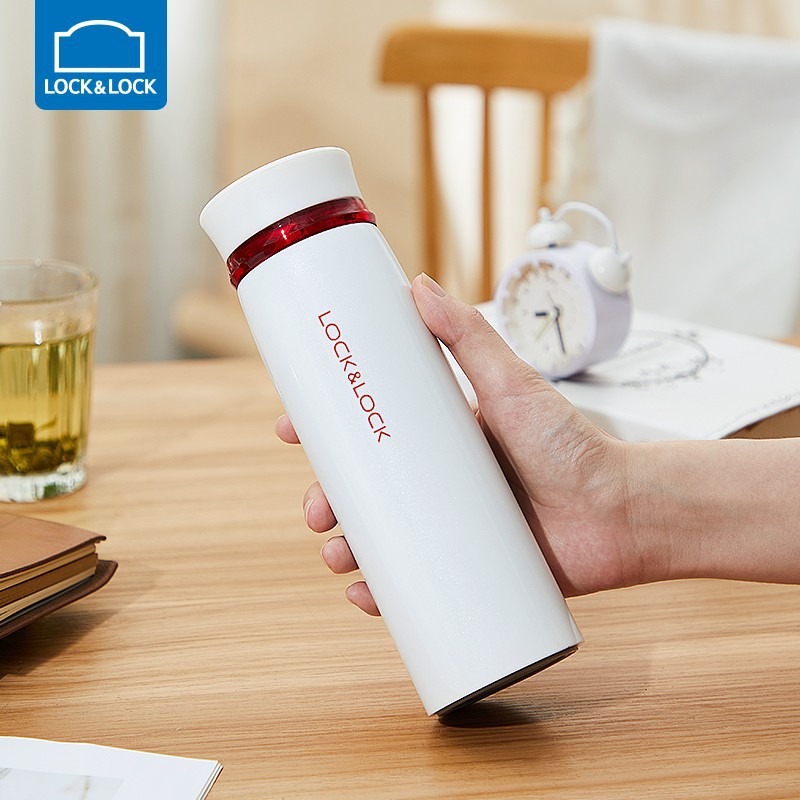 Lock Vacuum Cup Lhc4131 Tea Cup Business Gift Lettering Cup Men and Women 450ml Traveling Mug Water Glass