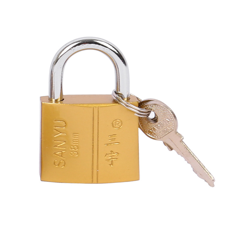 Open Padlock Imitation Copper Padlock Single Open MultiSpecification Lock Head Household Watch Box Lock Small Padlock