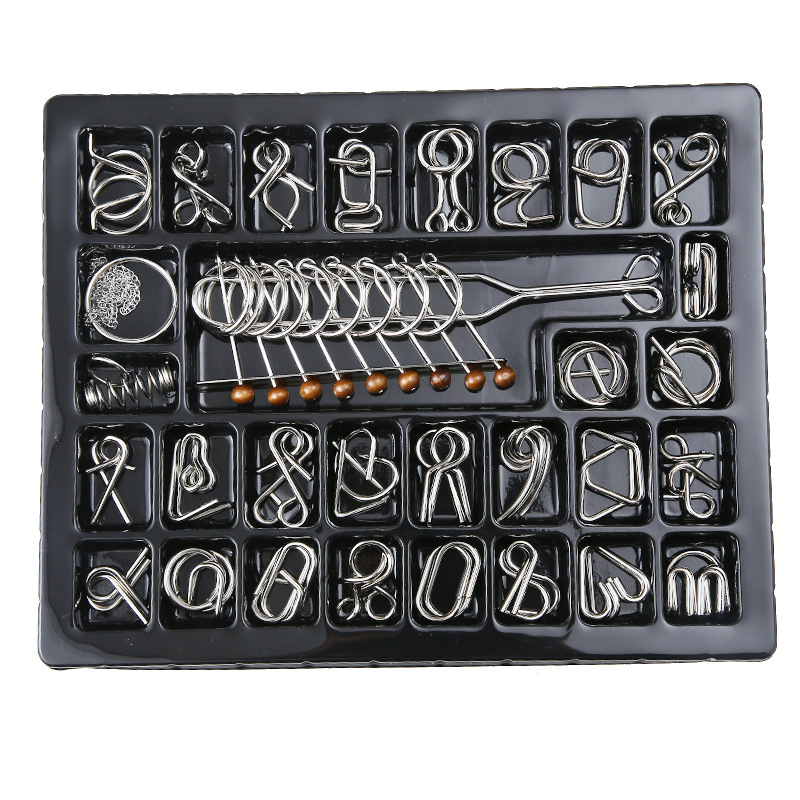 the puzzle Toys Intellectual Power Network Covered 30 Times Extract Metal Leisure Series of interlocked Ruban Toy Lock