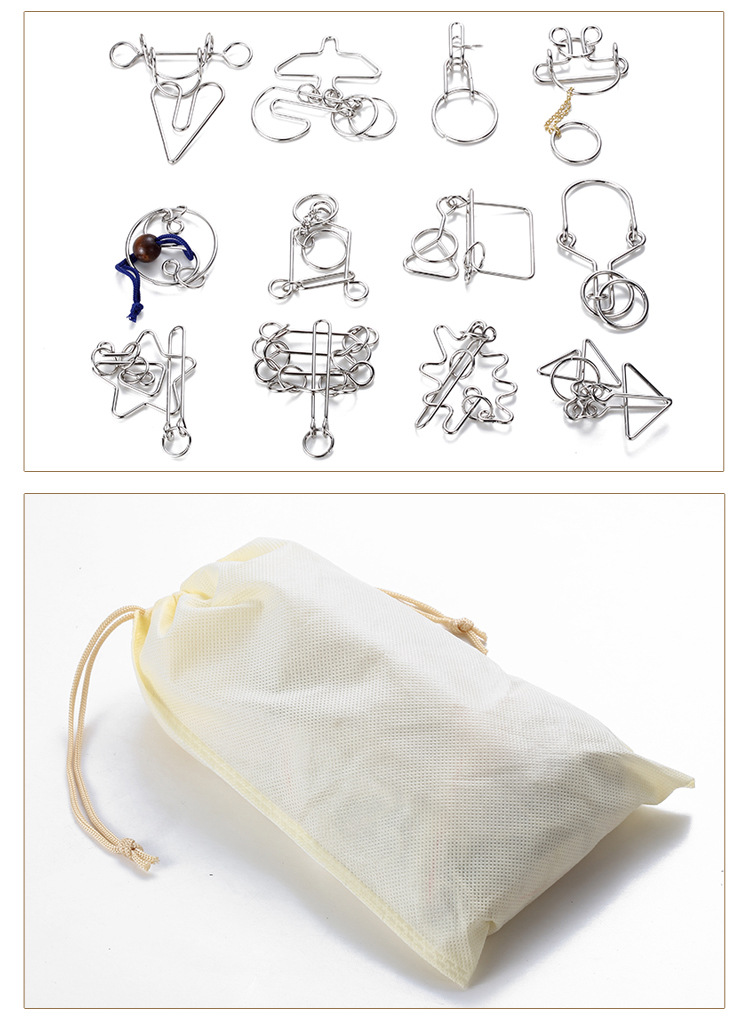 the puzzle Toys Intellectual Power Network Covered 30 Times Extract Metal Leisure Series of interlocked Ruban Toy Lock