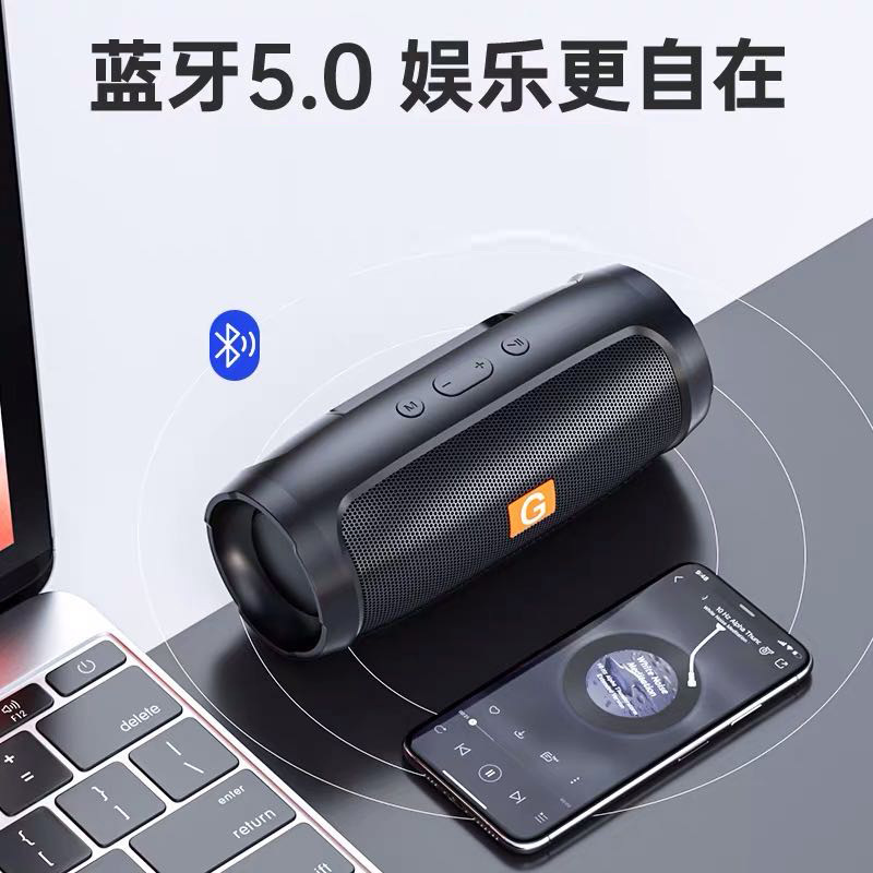Foreign Trade Wireless Bluetooth Speaker Outdoor Car Card Subwoofer Household Desk Voice Mini Lock and Load Spray Audio