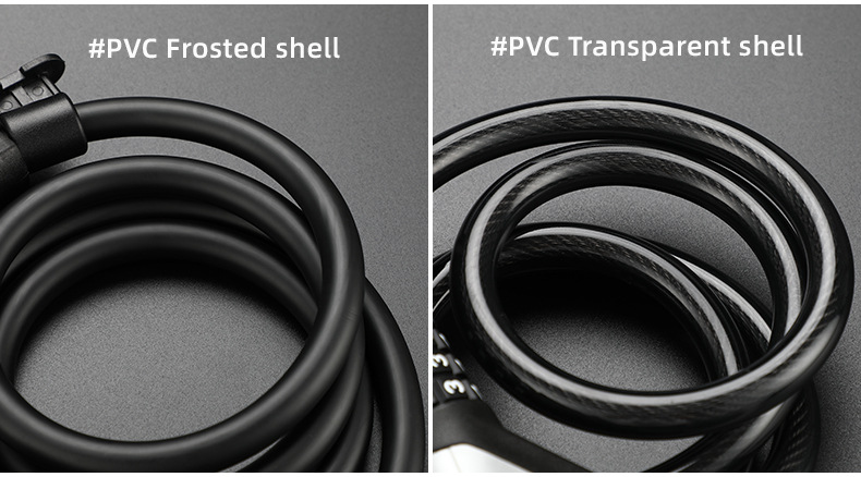 05156 Bicycle with Light Four-Digit Password Lock Anti-Theft with Light 4-Digit Password Lock Ring Cable Lock