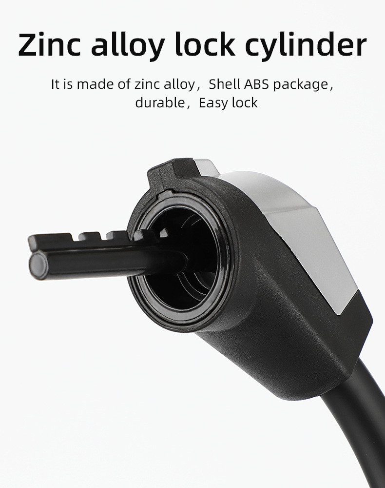 05156 Bicycle with Light Four-Digit Password Lock Anti-Theft with Light 4-Digit Password Lock Ring Cable Lock