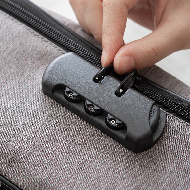 ID Storage Bag Travel Household Multi-Layer Large Capacity File File Bag Portable with Lock Buggy Bag Factory