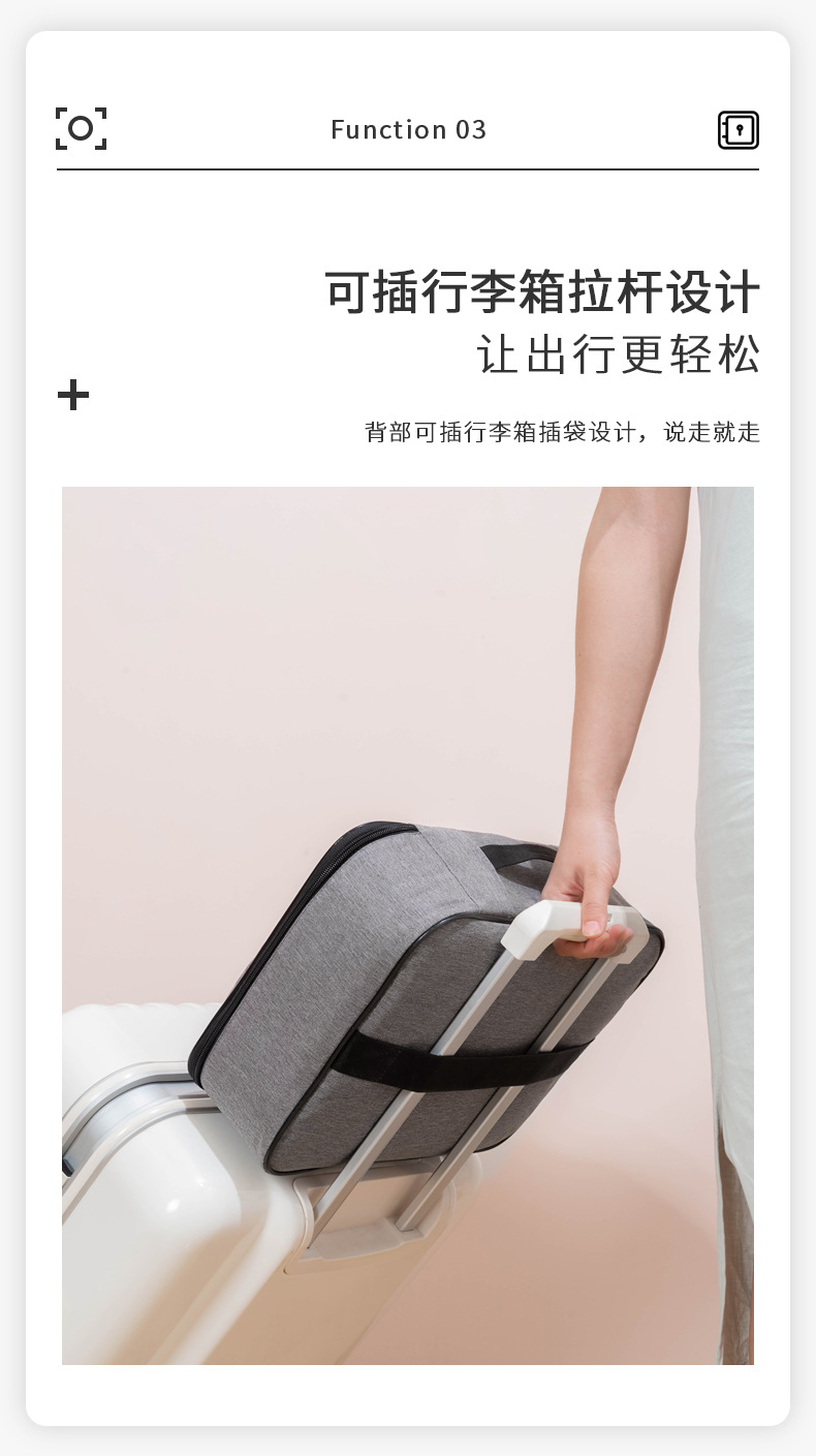 ID Storage Bag Travel Household Multi-Layer Large Capacity File File Bag Portable with Lock Buggy Bag Factory