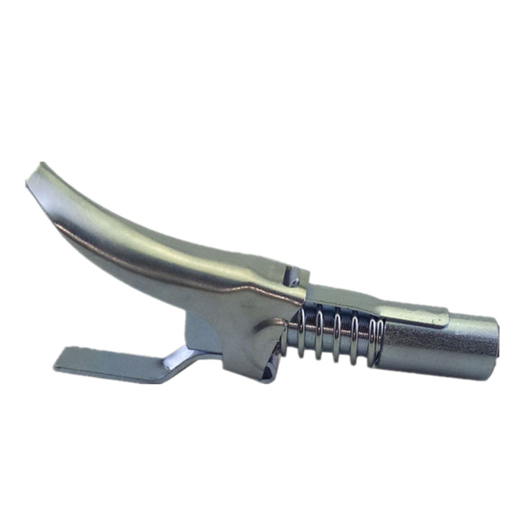 Handle Lock Clamp Type High Pressure Zerk HandsFree Flat Nozzle Doper Gun Head Accessories LaborSaving Oil Nozzle Lock