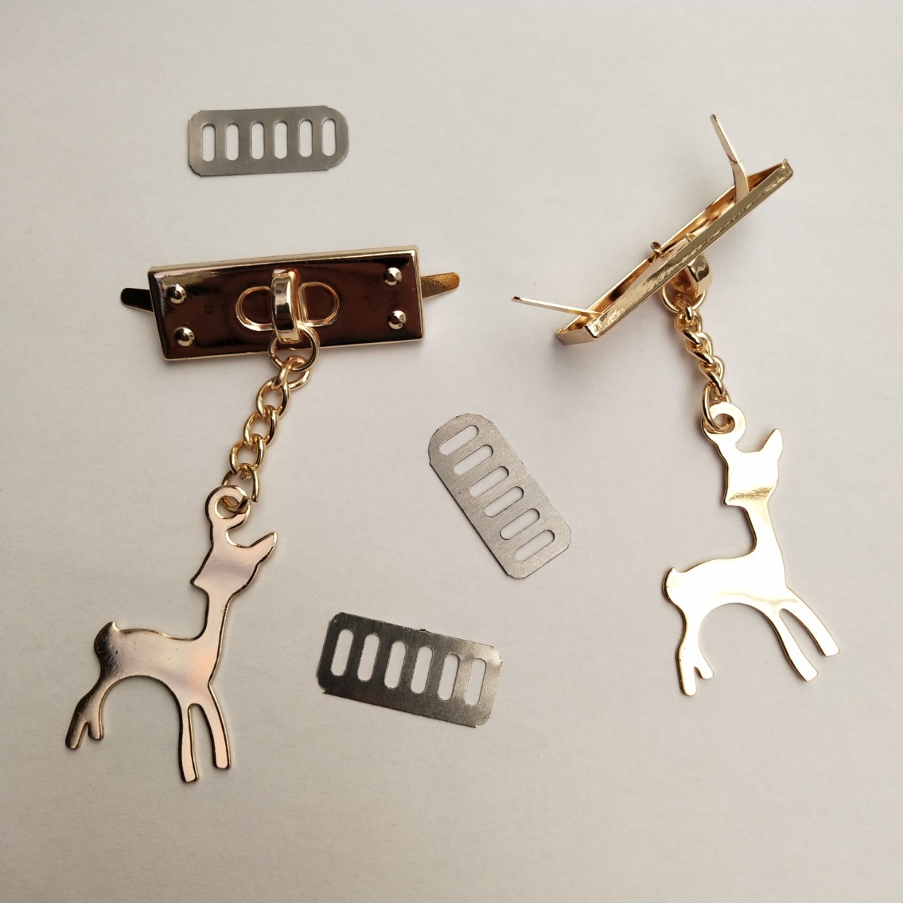 Hardware Lock Hyuna Same Style DIY Luggage Preparation Decoration Material Package Deer Pendant Hardware Accessories