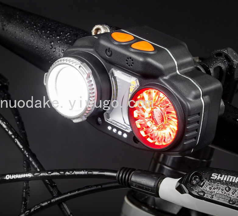 Intelligent Induction Headlight Bicycle Light Dual-Use  Riding Lighting Equipment with Strong Magnetic Hook Work Light
