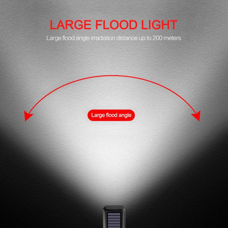 Bicycle Solar Headlight Horn Light Night Outdoor Riding USB Rechargeable Headlight Bicycle Strong Light Flashlight Equipment