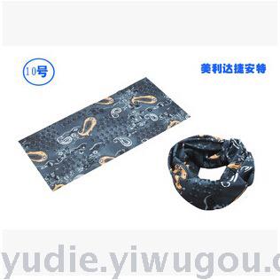 A seamless magic turban riding hood with A suntan uv bike hood and outdoor mask riding equipment.