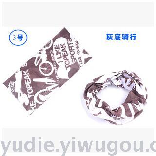 A seamless magic turban riding hood with A suntan uv bike hood and outdoor mask riding equipment.