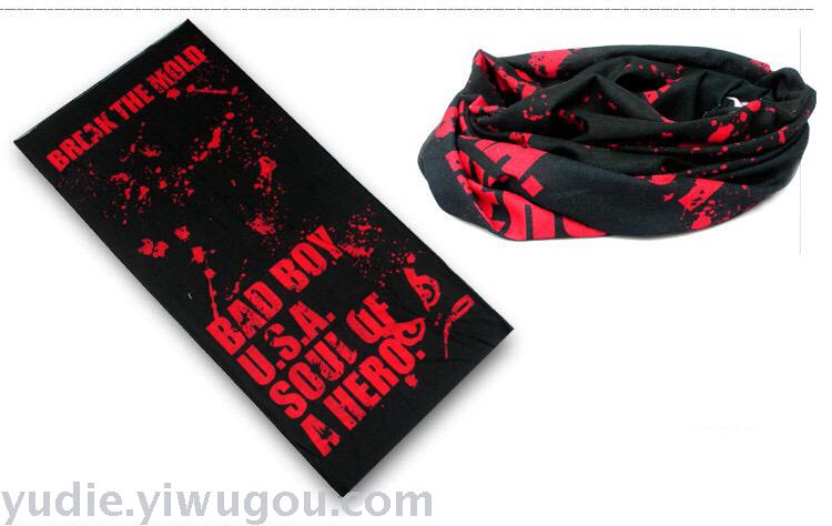 A seamless magic turban riding hood with A suntan uv bike hood and outdoor mask riding equipment.