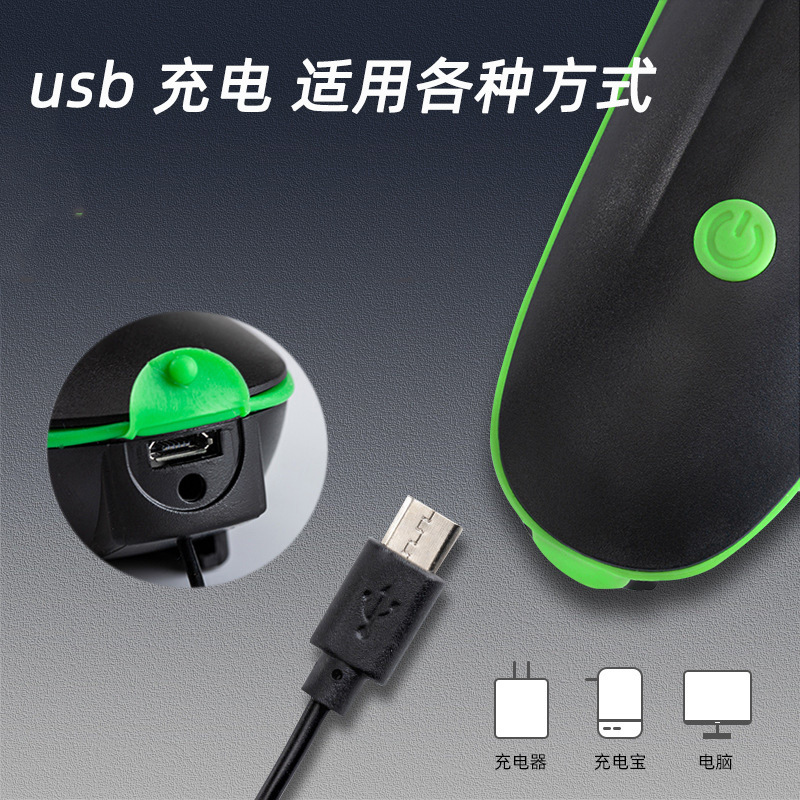 Amazon Direct Bicycle Headlight USB Charging Bicycle Headlight Night Riding Horn Lighting Outdoor Equipment Riding