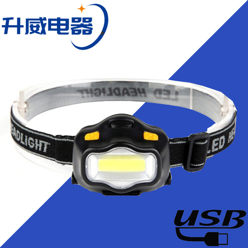 Amazon Direct Bicycle Headlight USB Charging Bicycle Headlight Night Riding Horn Lighting Outdoor Equipment Riding
