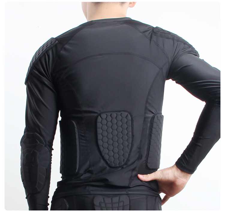 Sports Anti-Collision Basketball Rugby Football Goalkeeper Clothing Breathable Training Riding Anti-Collision Clothing Long Sleeve Protective Gear Equipment