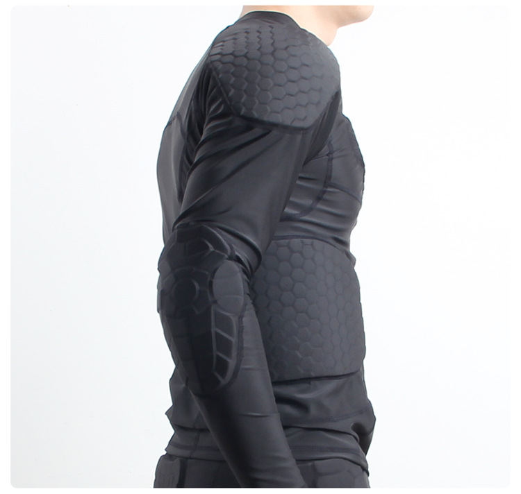 Sports Anti-Collision Basketball Rugby Football Goalkeeper Clothing Breathable Training Riding Anti-Collision Clothing Long Sleeve Protective Gear Equipment