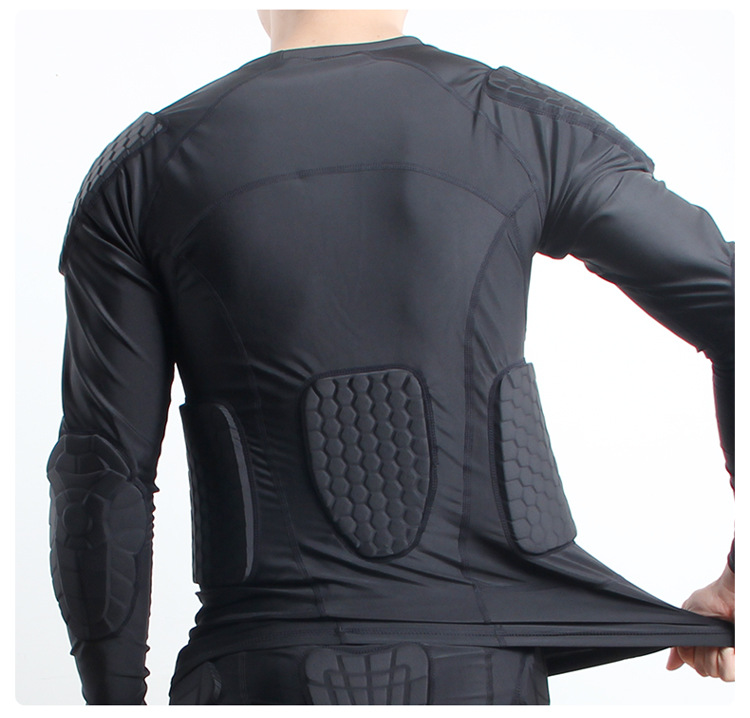 Sports Anti-Collision Basketball Rugby Football Goalkeeper Clothing Breathable Training Riding Anti-Collision Clothing Long Sleeve Protective Gear Equipment