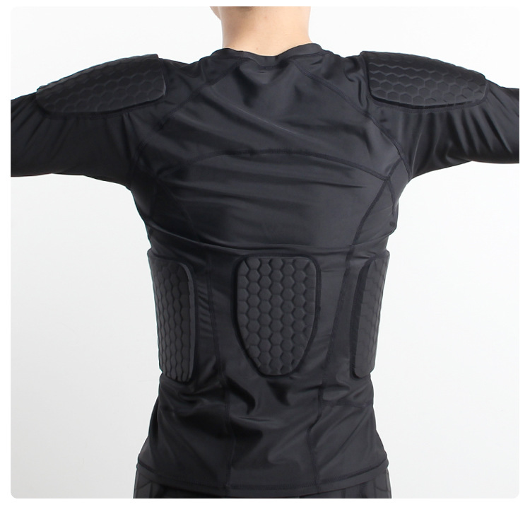 Sports Anti-Collision Basketball Rugby Football Goalkeeper Clothing Breathable Training Riding Anti-Collision Clothing Long Sleeve Protective Gear Equipment