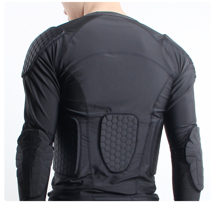 Sports Anti-Collision Basketball Rugby Football Goalkeeper Clothing Breathable Training Riding Anti-Collision Clothing Long Sleeve Protective Gear Equipment
