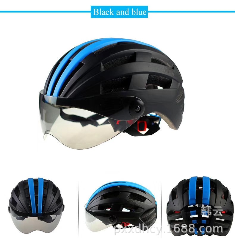 Factory Direct Sales Bicycle Helmet Riding Helmet Cap Night Reflective Stripe Riding Supplies Equipment