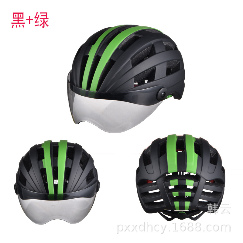 Factory Direct Sales Bicycle Helmet Riding Helmet Cap Night Reflective Stripe Riding Supplies Equipment