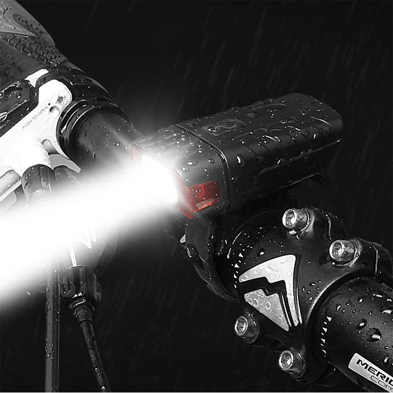 Usb-powered bike headlamp hj-050 nightlight riding equipment