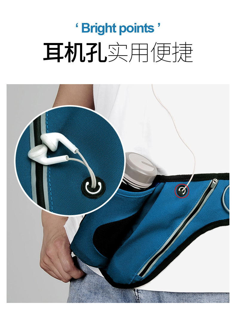 Outdoor Sports Running Kettle Waist Bag Large Capacity Triangle Riding Kettle Bag Waterproof Marathon Equipment Supplies