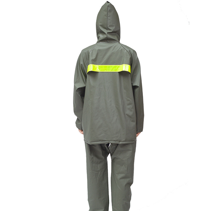 Factory Direct Sales American Take-out Raincoat Riding Group Reflective Adult Outdoor Raincoat Rain Pants Split Suit Rider Equipment