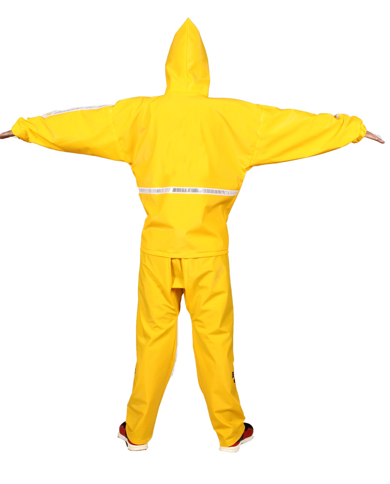 Factory Direct Sales American Take-out Raincoat Riding Group Reflective Adult Outdoor Raincoat Rain Pants Split Suit Rider Equipment