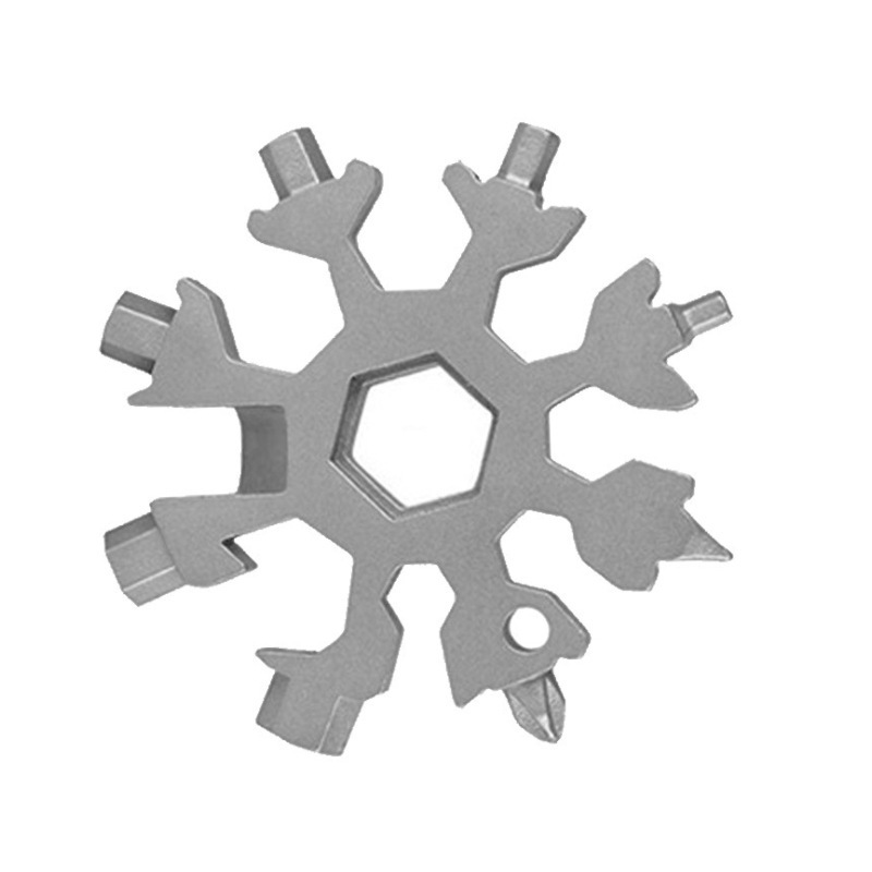 Snowflake Tool Card Multifunctional Combination Allen Wrench All-Steel Portable EDC Outdoor Riding Emergency Equipment EDC
