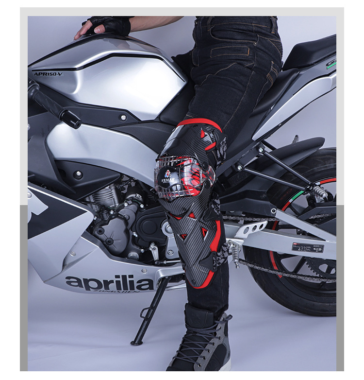 Motorcycle Kneecap Four Seasons Knight Riding Anti-Fall Motorcycle off-Road Protective Gear Leg Guard Equipment Men's and Women's Summer Windproof