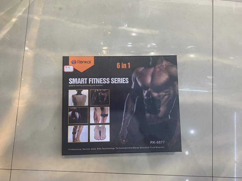 EMS Smart Fitness Instrument Abdominal Stickers Body Shaping and Belly Reducing Artifact Sports Body Shaping Home Exercise Lazy AB Fitness Equipment
