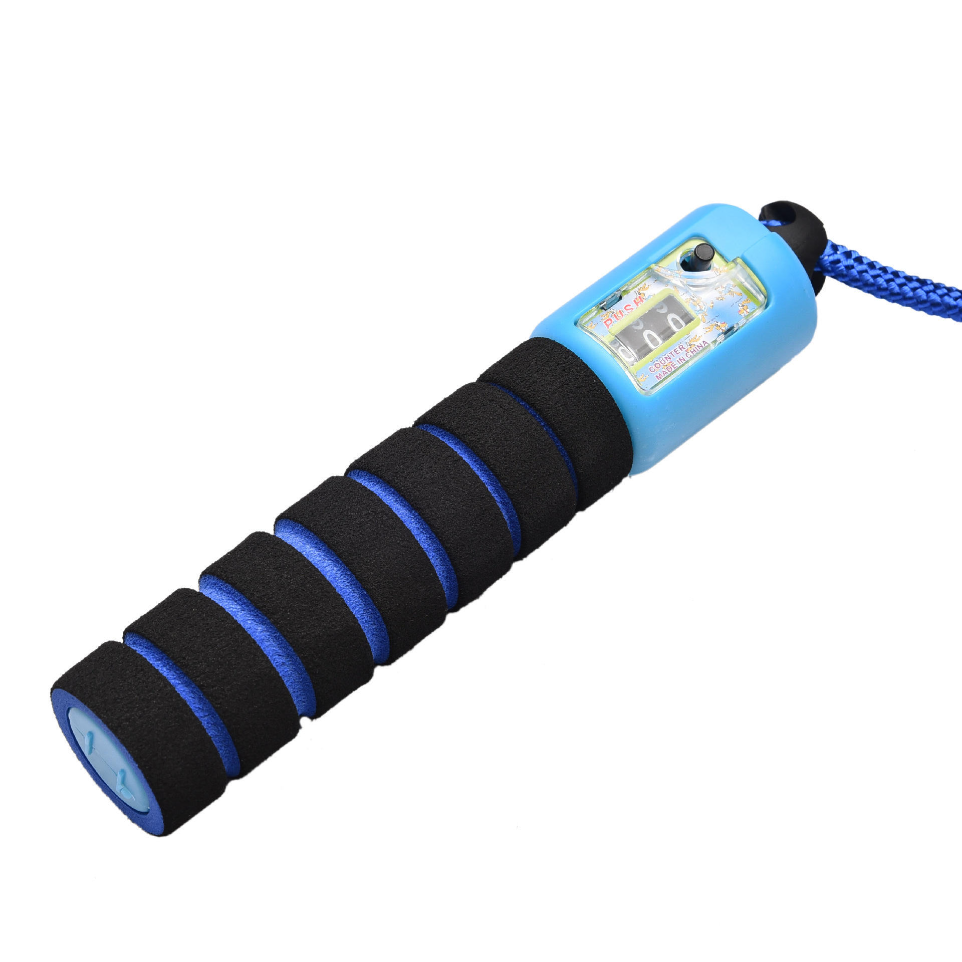 Sponge Skipping Rope with Counter Senior High School Entrance Examination Skipping Rope Sports Striped Skipping Rope Fitness Equipment Adult and Children Skipping Rope