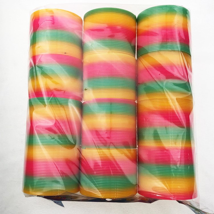 Medium Rainbow Spring Elastic Force Circle Spring Coil Magic Hula Hoop Children's Educational Toys Night Market Stall Supply Hot Medium Rainbow Spring Elastic Force Circle Spring Coil Magic Hula Hoop Children's Educational Toys Night Market Stall Supply Hot