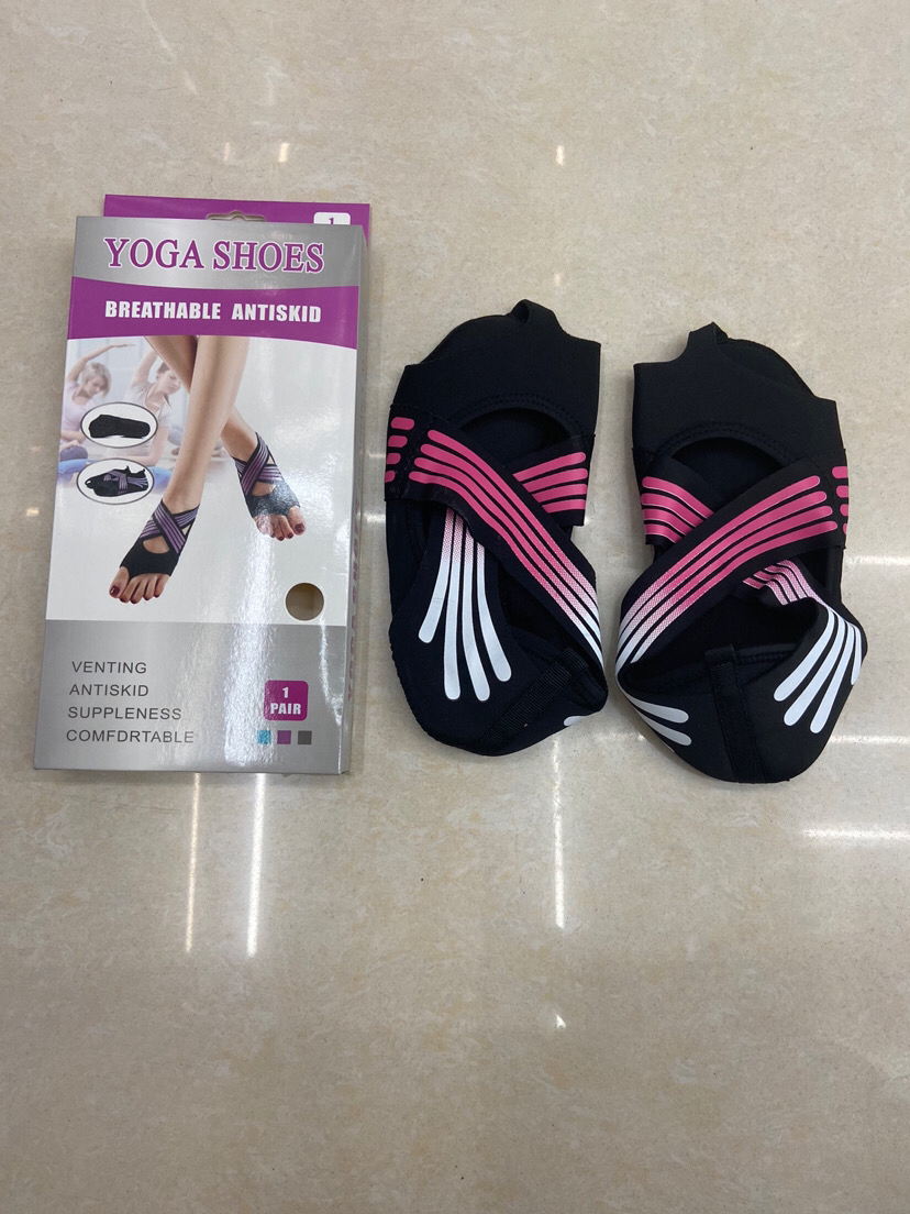 Yoga Shoes Aerial Women&#039;s Soft Bottom Non-Slip Pilates Shoes Five Finger Training Yoga Socks