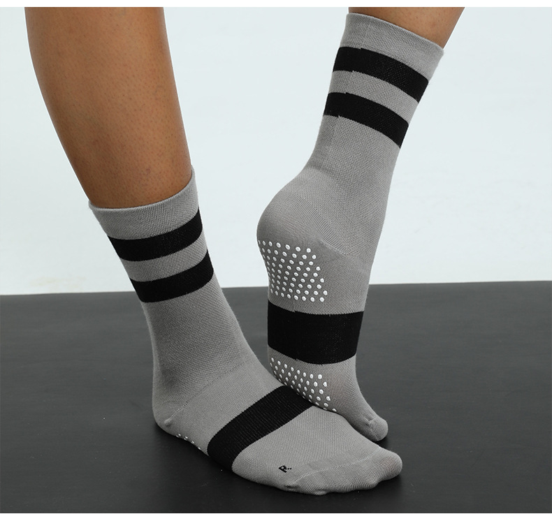 New Cross-Border Women's Yoga Mid-Length High-Top Pilates Floor Trampoline Sports Fitness Anti-Slip Breathable Socks New Cross-Border Women's Yoga Mid-Length High-Top Pilates Floor Trampoline Sports Fitness Anti-Slip Breathable Socks